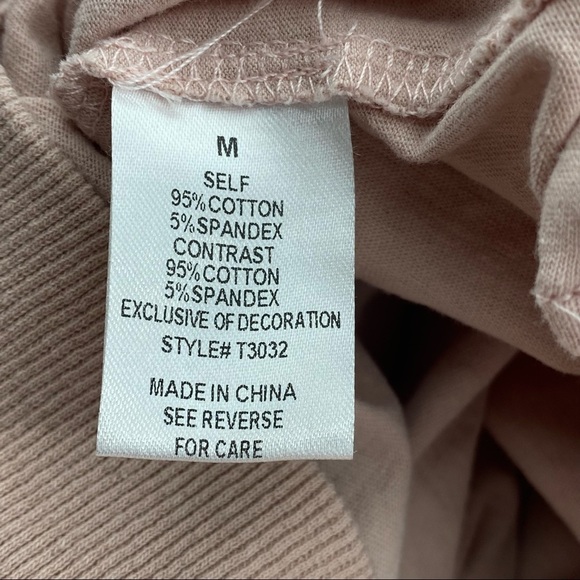 See and Be Seen Sz Medium Pink Fringe Embroidered Boho Sweatshirt T3032 - Picture 6 of 9